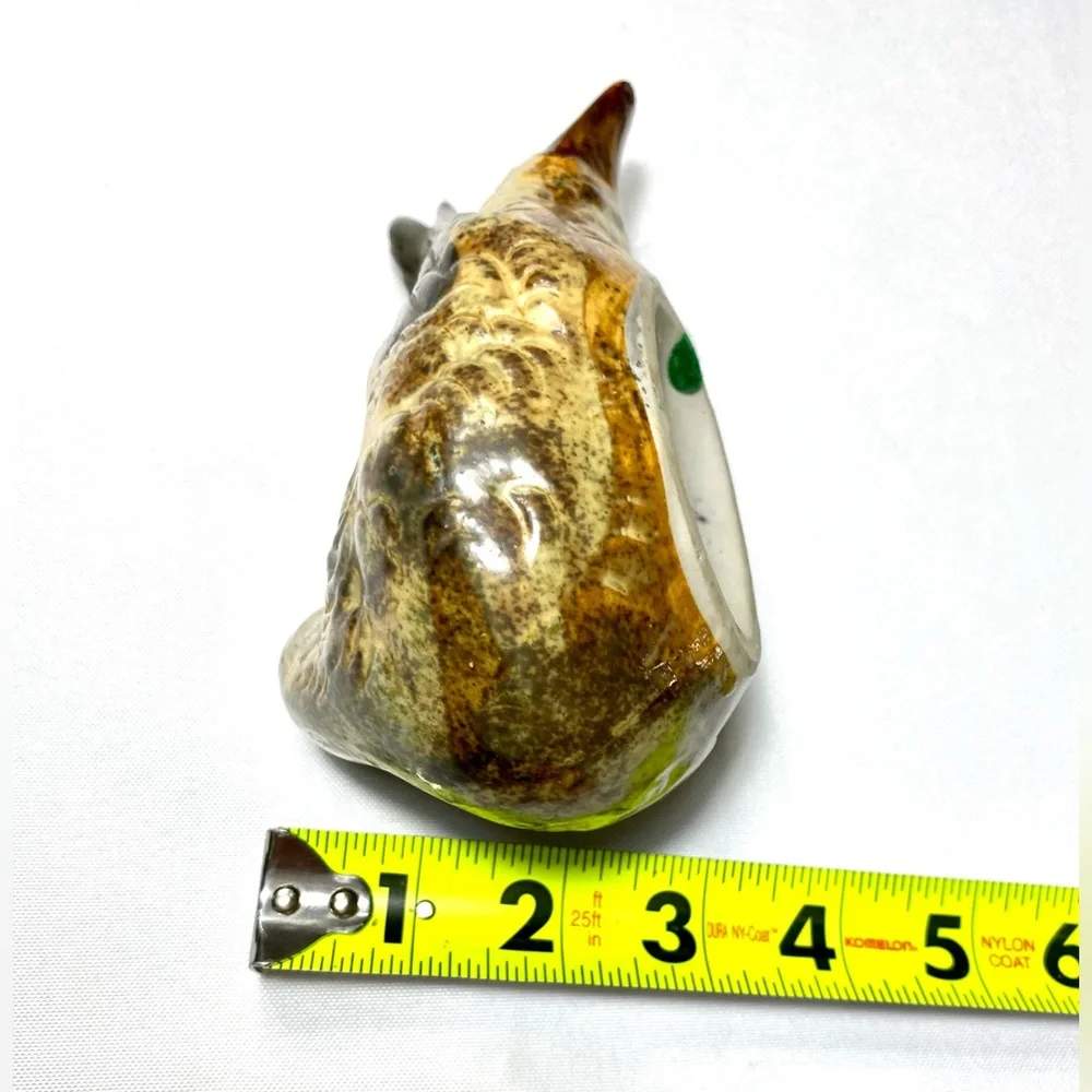 Ceramic Figurine Nesting Bird Duck 6.5”L